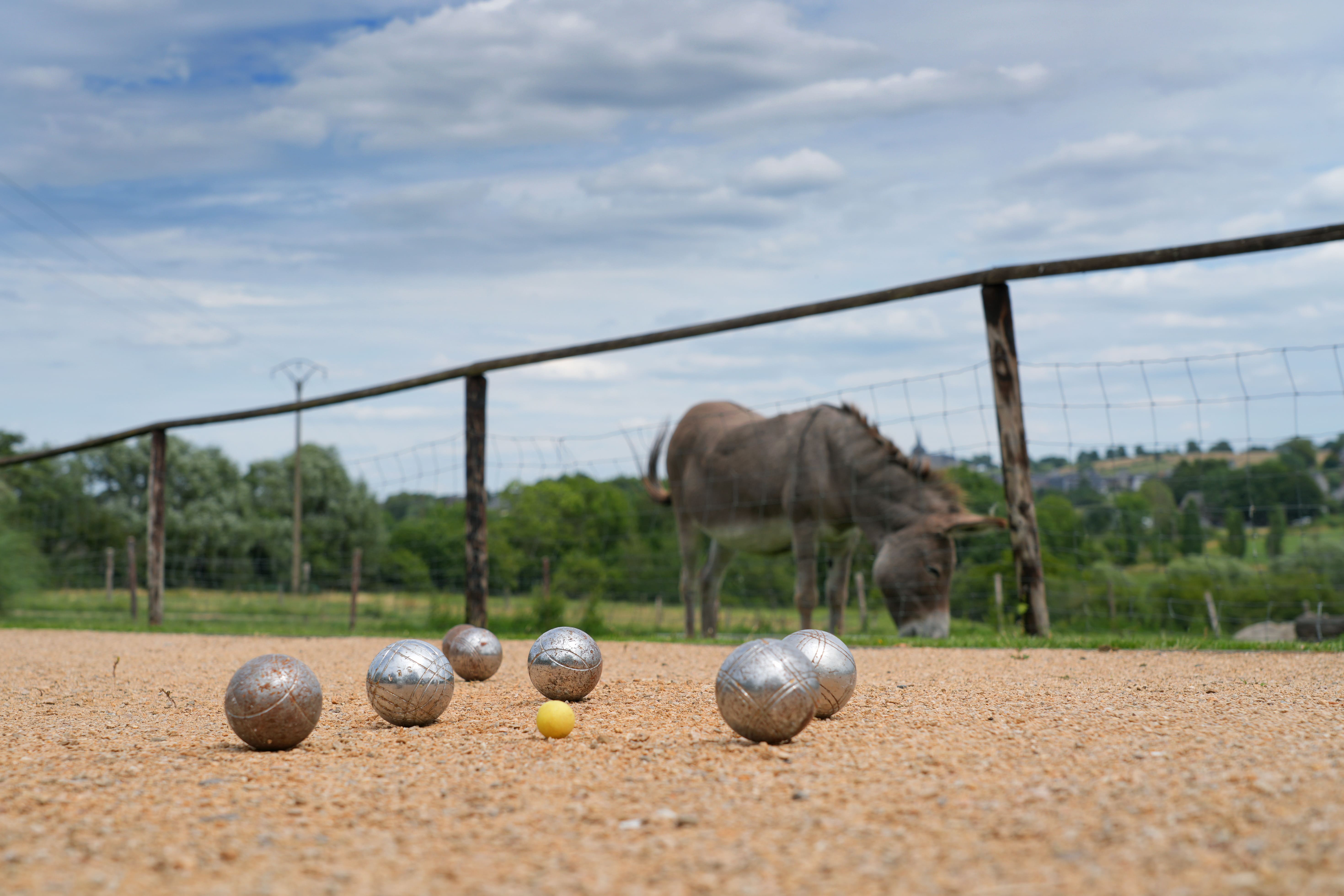 Terrain de pétanque en plein air
